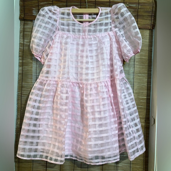 TCEC All My Life Blush Pink Textured Babydoll Mini Dress - Picture 2 of 9